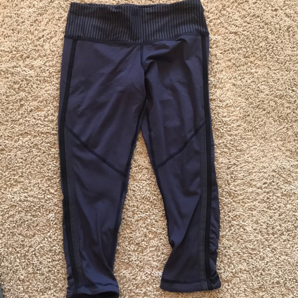 Lululemon dark purple crops